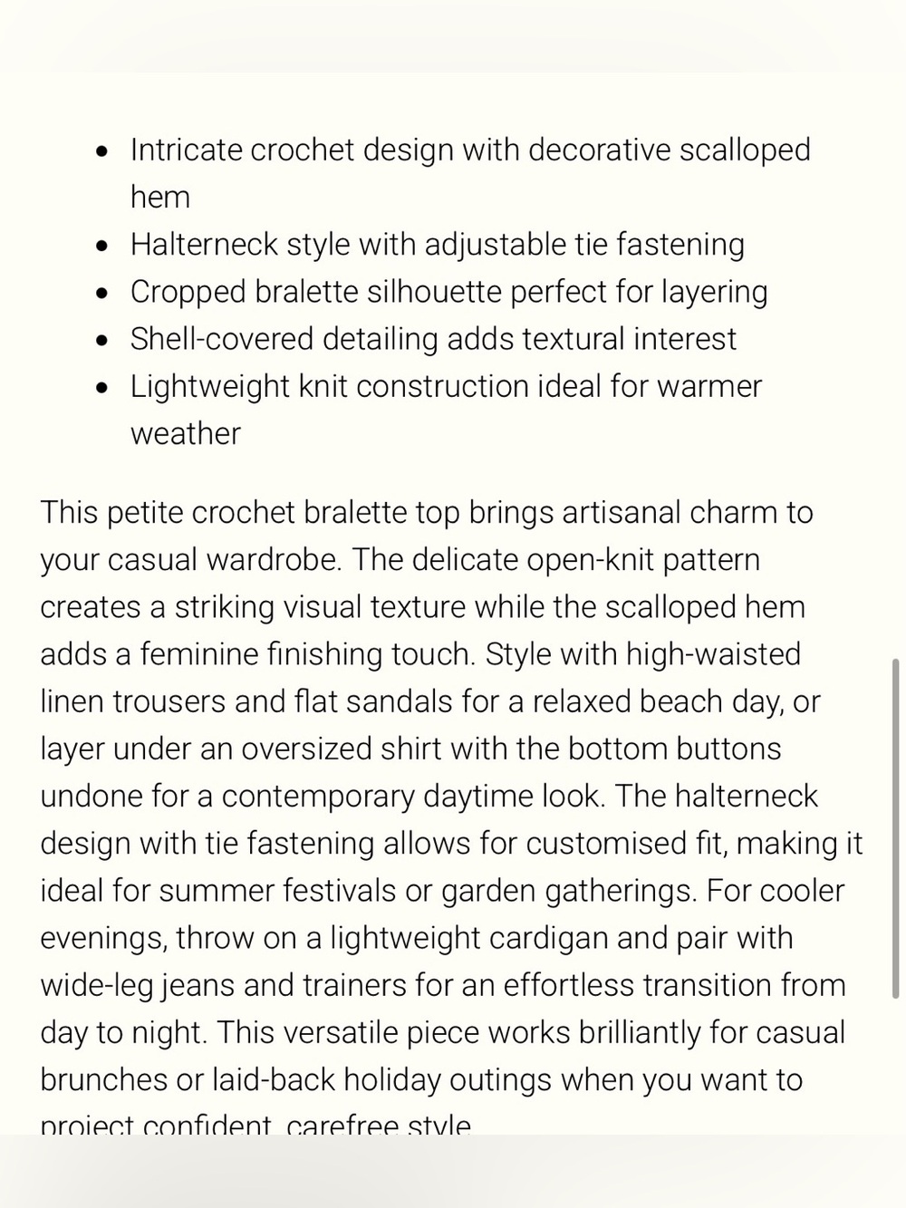 Shell covered bralette - Picture 6 of 6